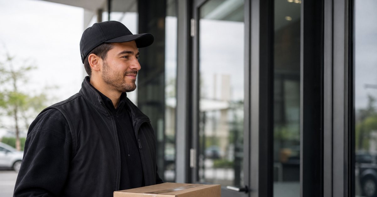 What are the best practices for handling contractor and delivery sign-ins at an office?