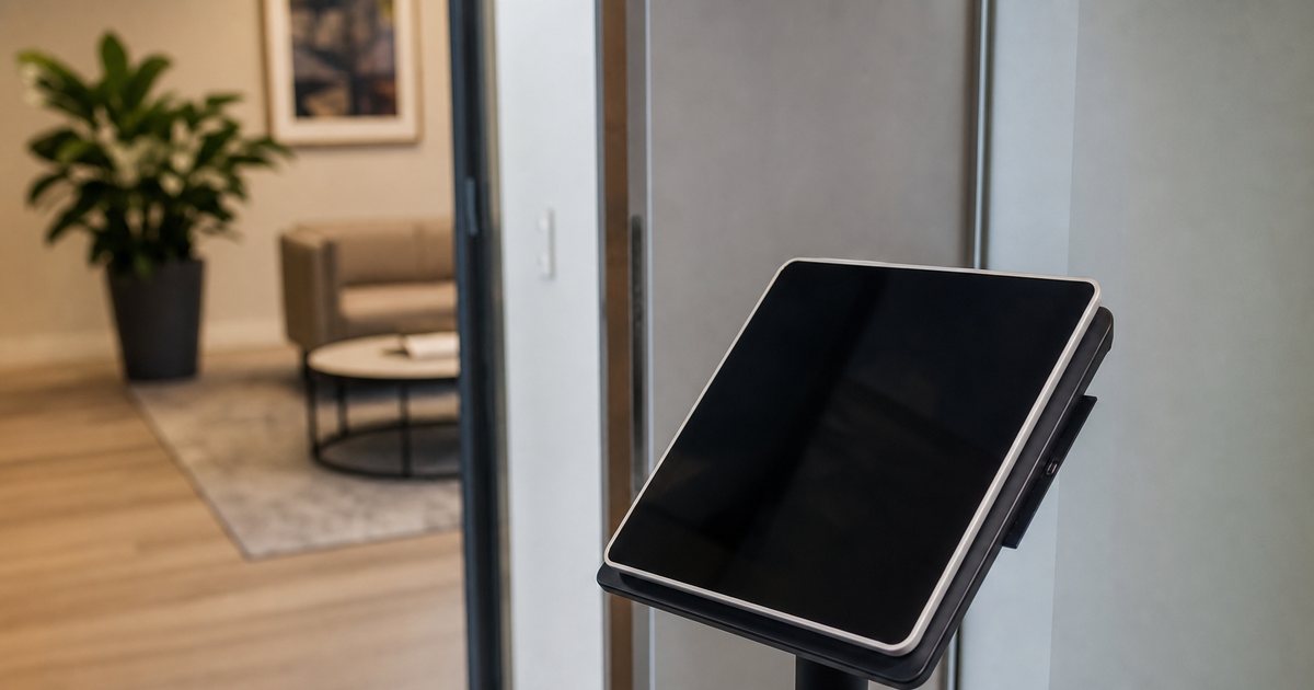 Is a self-service lobby kiosk worth the cost for a single-location small office?